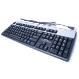 TASTATURA HP Hewlett-Packard Black/Silver Keyboard with USB Interface, noua, originala, cod: KU-0316 / SK-2885